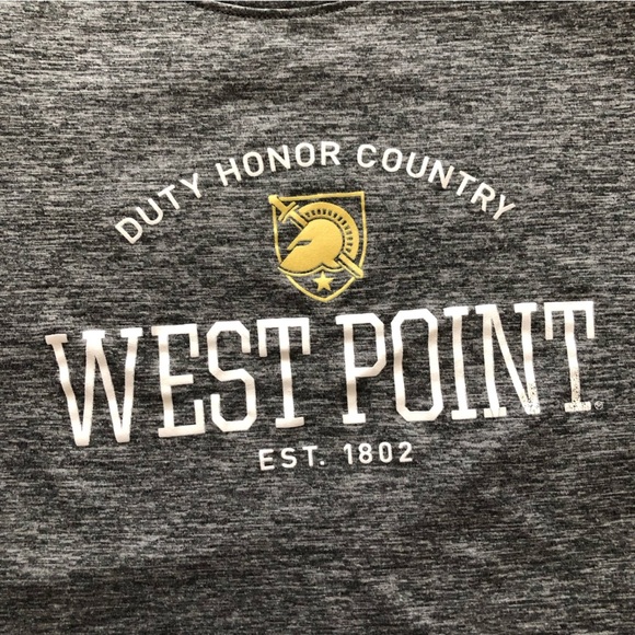 Champion US Military Academy West Point T Shirt in Grey & Black - Picture 4 of 10
